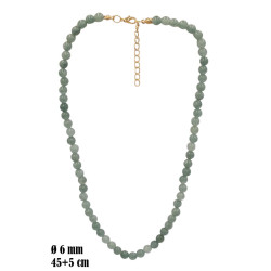 Naszyjnik z kamieni [amazonit morski] - MF41051