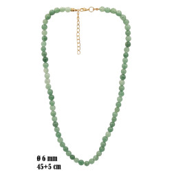 Naszyjnik z kamieni [awenturyn zielony] - MF41049