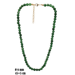 Naszyjnik z kamieni [awenturyn zielony] - MF41041