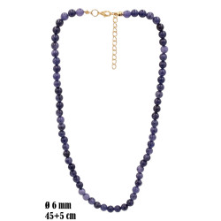 Naszyjnik z kamieni [tanzanit] - MF41039