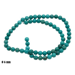 Elementy do biżuterii koraliki [ howlit turkusowy ] - MF41801