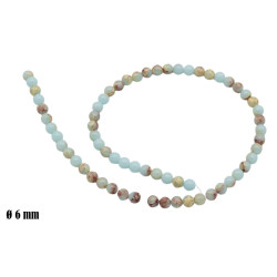 Elementy do biżuterii koraliki [ jaspis pustynny ] - MF41686