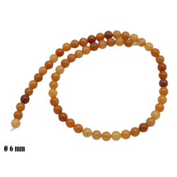 Elementy do biżuterii koraliki [ karneol ] - MF41837