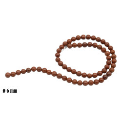 Elementy do biżuterii koraliki [ jaspis czerwony ] - MF41835