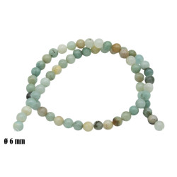Elementy do biżuterii koraliki [ amazonit ] - MF41827