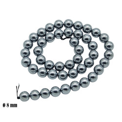 Elementy do biżuterii koraliki [ hematyt ] - MF41814