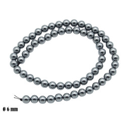 Elementy do biżuterii koraliki [ hematyt ] - MF41813