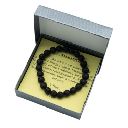 Bransoletka w pudełku [lawa wulkaniczna] - MF39328