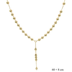 Naszyjnik miedź pozłacana 14k - MF41300