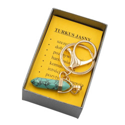 Breloczek w pudełku [ turkus jasny ] - MF41089-7