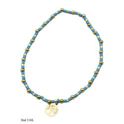 Bransoletka Merebilo Stal 316L [ drzewko szczęścia ] - MF31602MB6