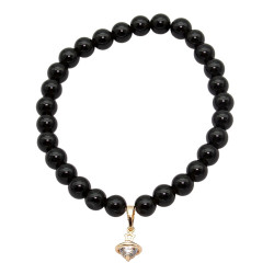 Bransoletka [ Agat czarny ] - MF3934757