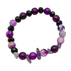 Bransoletka Merebilo [ agat fioletowy ] - MF39351PA