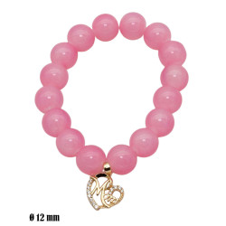 Bransoletka Merebilo [akryl + pozłacana przywieszka 18k] - MFB22748