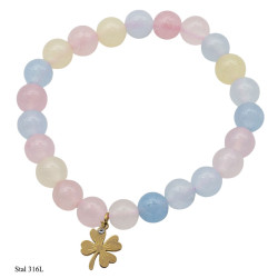 Bransoletka Stal 316L [kwarc mix] - MF41651