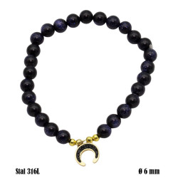 Bransoletka Noc Kairu Stal 316L [księżyc] - MF41819-1