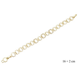 Bransoletka CM miedź pozłacana 14k - MF42018