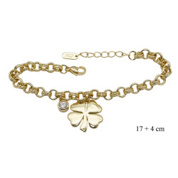 Bransoletka CM miedź pozłacana 14k - MF42113