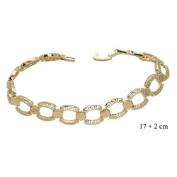 Bransoletka CM miedź pozłacana 14k - MF42101