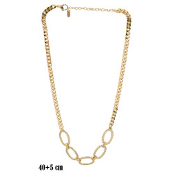 Naszyjnik miedź pozłacana - MF42060