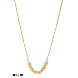 Naszyjnik miedź pozłacana - MF42111