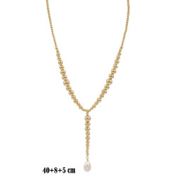 Naszyjnik miedź pozłacana - MF42107