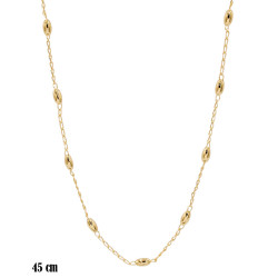 Naszyjnik miedź pozłacana - MF42110