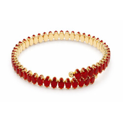 Bransoletka miedź pozłacana 14k - MF42004