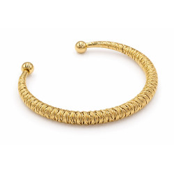 Bransoletka miedź pozłacana 14k - MF42007