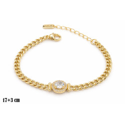 Bransoletka miedź pozłacana 14k - MF42119