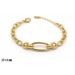 Bransoletka miedź pozłacana 14k - MF42017