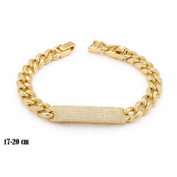 Bransoletka miedź pozłacana 14k - MF42087