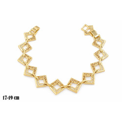 Bransoletka miedź pozłacana 14k - MF42089