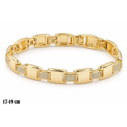 Bransoletka miedź pozłacana 14k - MF42088