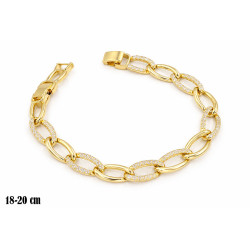 Bransoletka miedź pozłacana 14k - MF42086