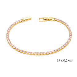 Bransoletka CM miedź pozłacana 14k - MF42129