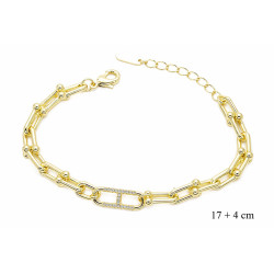 Bransoletka CM miedź pozłacana 14k - MF42112