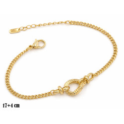 Bransoletka miedź pozłacana 14k - MF42083