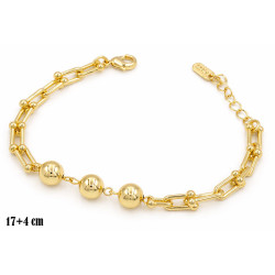 Bransoletka miedź pozłacana 14k - MF42172