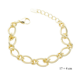 Bransoletka CM miedź pozłacana 14k - MF42032