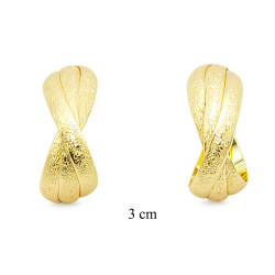 Kolczyki CM miedź pozłacane 14k - MF42064