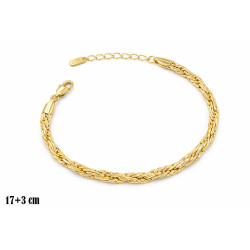 Bransoletka miedź pozłacana 14k - MF42203