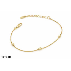 Bransoletka miedź pozłacana 14k - MF42016