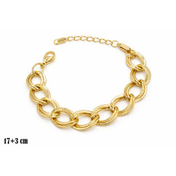 Bransoletka miedź pozłacana 14k - MF42071