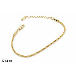 Bransoletka miedź pozłacana 14k - MF42204