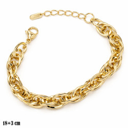 Bransoletka miedź pozłacana 14k - MF42080