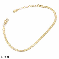 Bransoletka miedź pozłacana 14k - MF42074