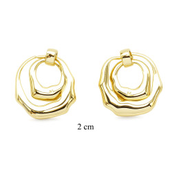 Kolczyki CM miedź pozłacana 14k - MF42063