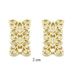 Kolczyki CM miedź pozłacan 14k - MF42026