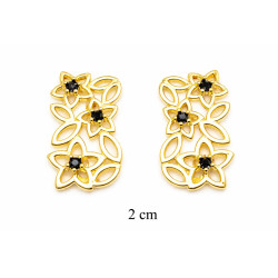 Kolczyki CM miedź pozłacana 14k - MF42027